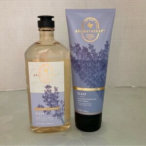 Bath Body Works Aromatherapy Sleep Lavender Vanilla Wash & Cream